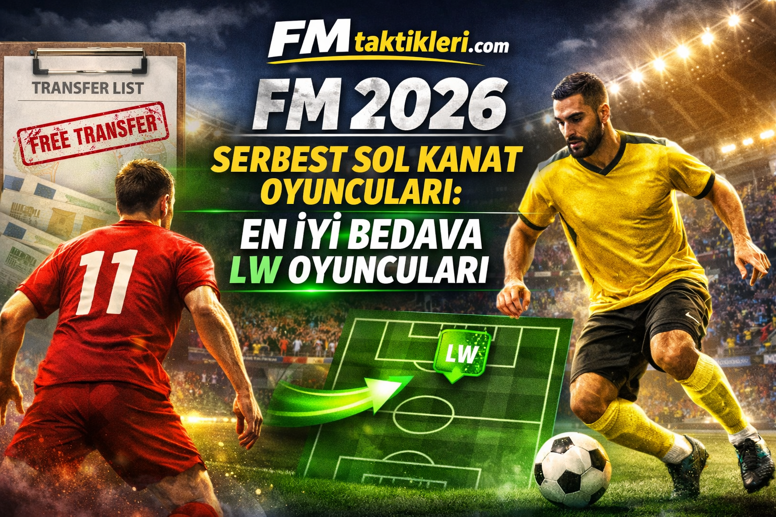 FM 2026 serbest sol kanat oyuncuları