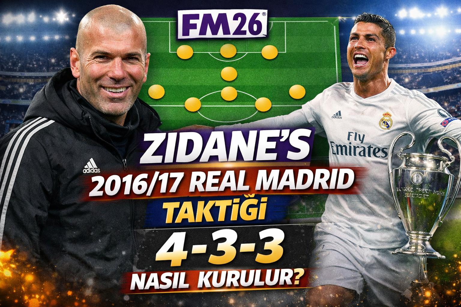 FM26 Zidane Real Madrid taktiği