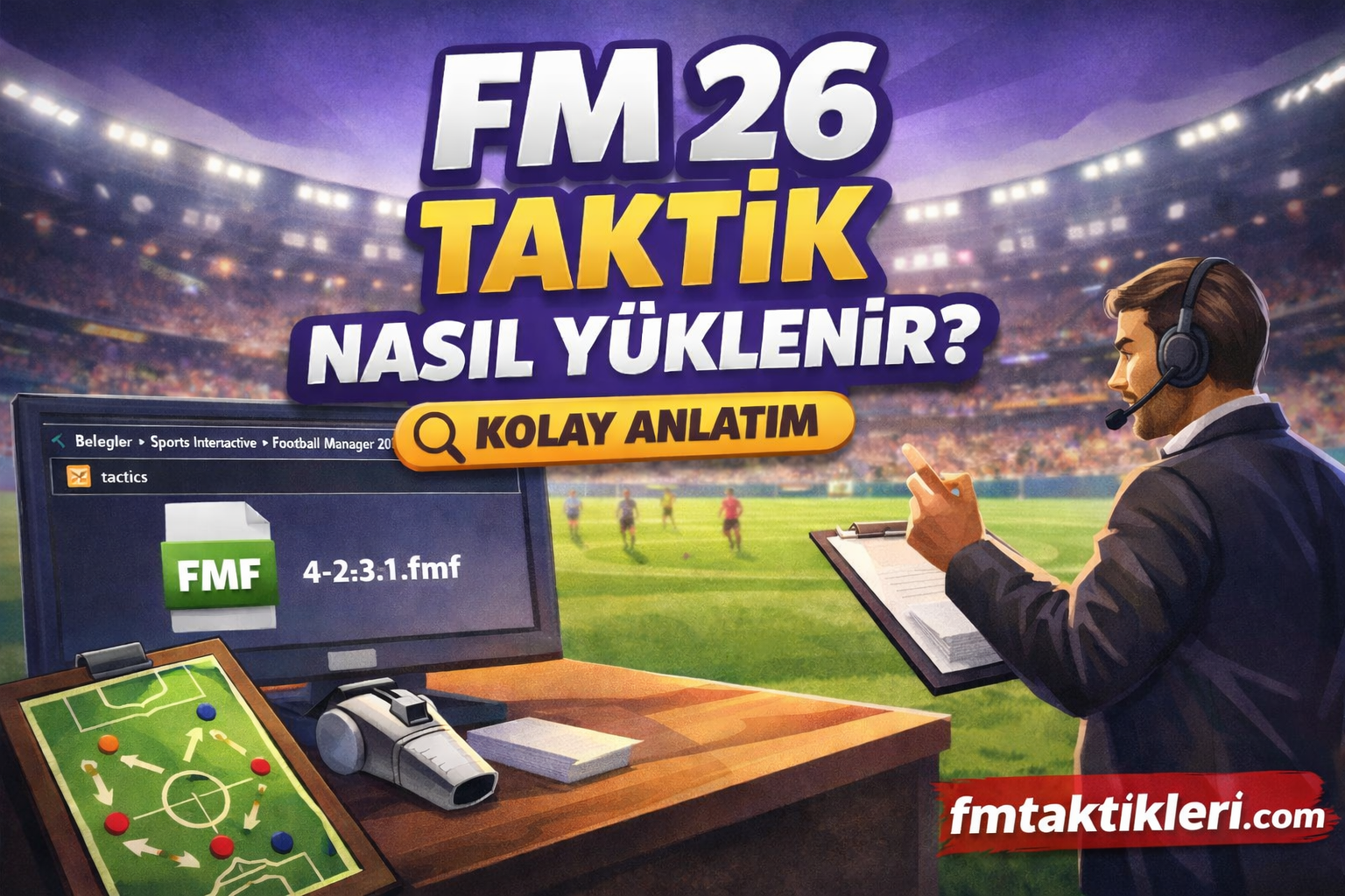 FM 26 taktik nasıl yüklenir anlatımı